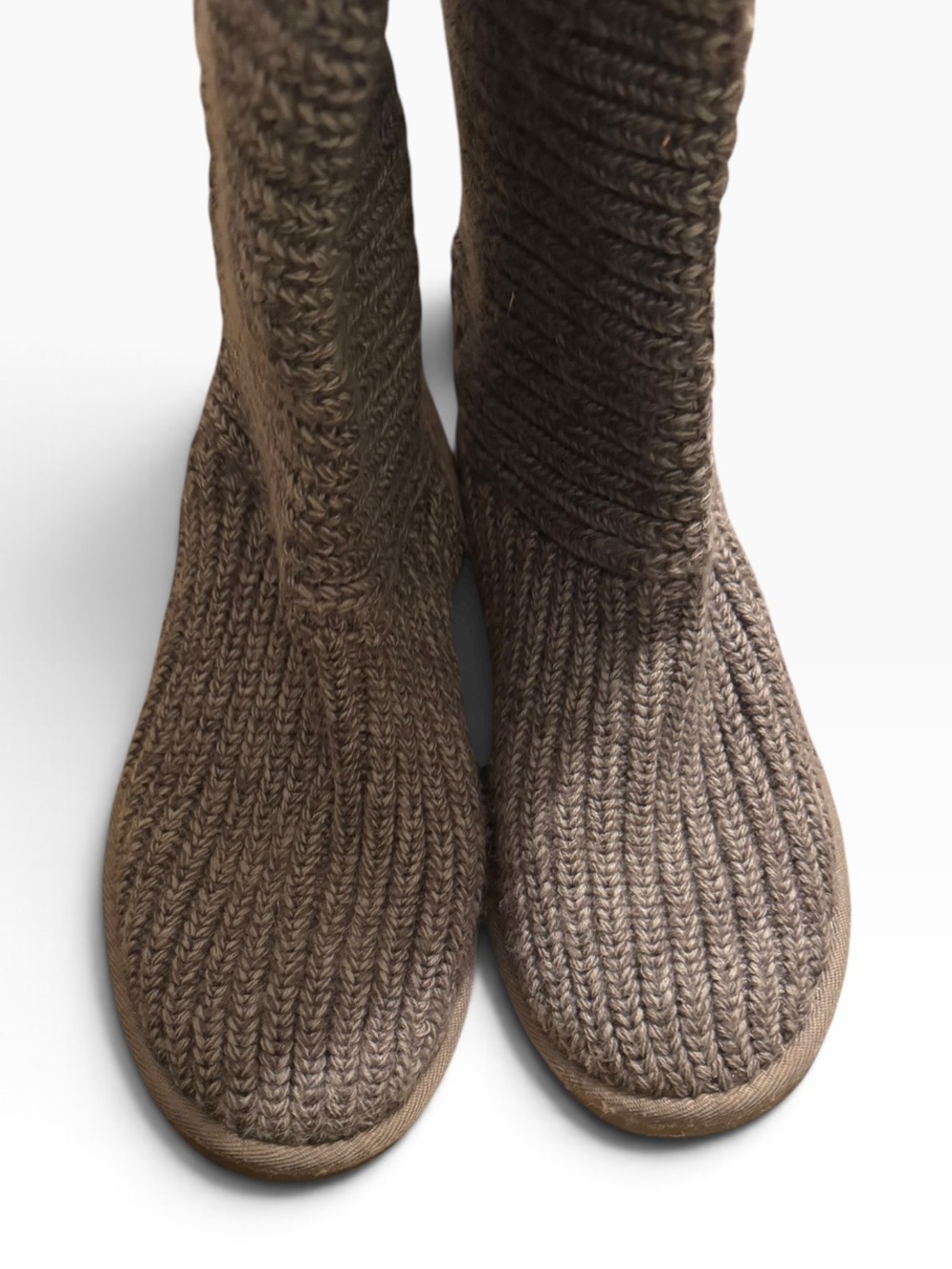 Ugg Classic Cardy Knit Wool Button Tall Boots size 10 Knit Warm Slouch - Picture 6 of 10